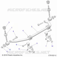 SUSPENSION, FRONT STABILISATORSTANGE