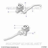 BRAKES, FRONT BRAKE LEVER AND MASTER CYLINDER
