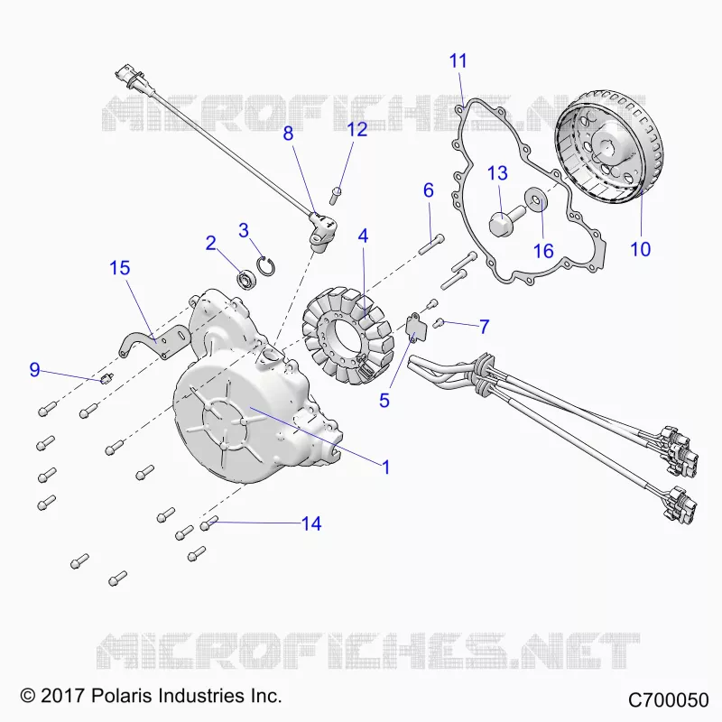 ENGINE, STATOR AND FLYRAD