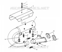 ABGASSYSTEM LITE 0963433, EURO LITE E963433 and LITE DELUXE 0963431 (4931663166C001)