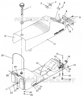 SITZ   GASBEHÄLTER SUPER SPORT 0960743 (4932183218A006)