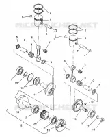 KOLBEN   KURBELWELLE 500 EFI/0930674 AND  500 EFI SKS/0930574 (4922962296032A)