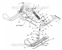 FRONT SUSPENSION AND SKI LITE GT/0933133 AND STARLITE GT/0933127 (4923232323010A)