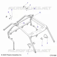 CHASSIS, CAB FRAME ZUBEHOR