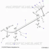 SUSPENSION, STABILISATORSTANGE, REAR