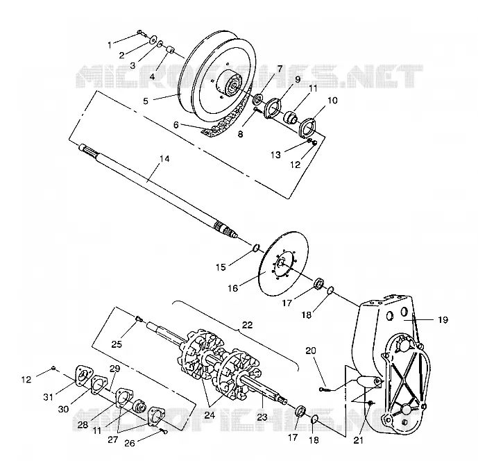 ANTRIEB ASSEMBLY LITE GT/0933133 and  STARLITE GT/0933127 (4923232323015A)