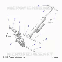 SUSPENSION, SHOCK MOUNTING, REAR SUSP.