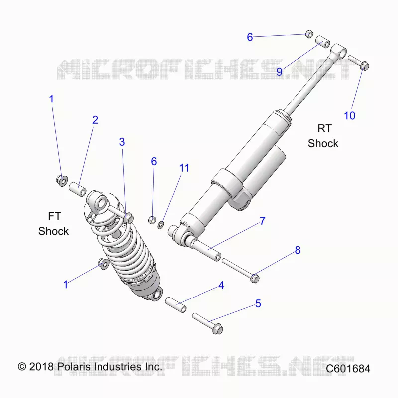 SUSPENSION, SHOCK MOUNTING, REAR SUSP.