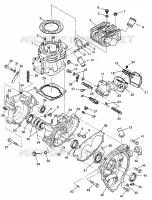 CRANKCASE AND ZYLINDER BIG BOSS 6X6 400L W97AE38A (4940814081D007)