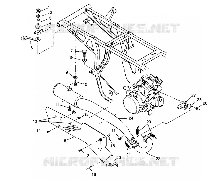 ABGASSYSTEM Sportsman 4x4 W948040 (4926842684A010)