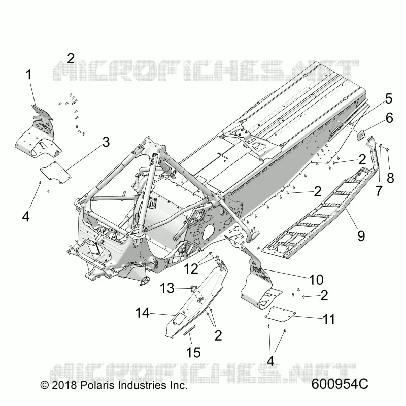 CHASSIS, CLUTCH GUARD/FOOTRESTS/RUNNING BOARDS