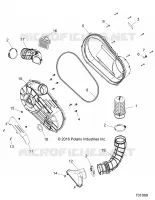DRIVE TRAIN, CLUTCH COVER AND DUCTING
