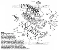 MOTORAUFHÄNGUNG SLX 780 B964287 and  Intl. SLX 780 I964287 (4937443744B001)