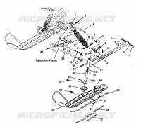 FRONT SUSPENSION AND SKI LITE 0943433,STARLITE 0943427 AND  LITE DELUXE 094 (4924992499011A)
