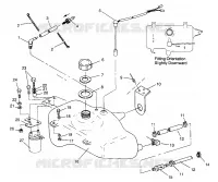 ÖLTANK SLX 780 B964287 and Intl. SLX 780 I964287 (4937443744A012)