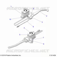 VORDERBREMSE BRAKE LEVER AND MASTER CYLINDER