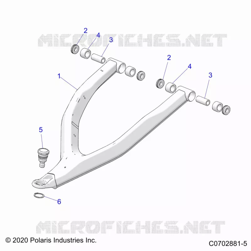 FRONT SUSPENSION CONTROL ARMS UPPERS