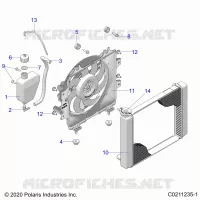 ENGINE, KÃŒHLSYSTEM, RADIATOR, FAN &amp; OVERFLOW BOTTLE