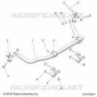 SUSPENSION, REAR STABILISATORSTANGE