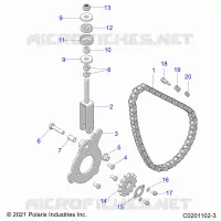 ANTRIEB, CHAIN TENSIONER AND SPROCKET