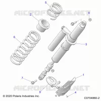 SUSPENSION, REAR SHOCK MOUNTING, DELUXE