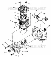 CRANKCASE AND ZYLINDER STARLITE GT 0943127 (49250125010032)