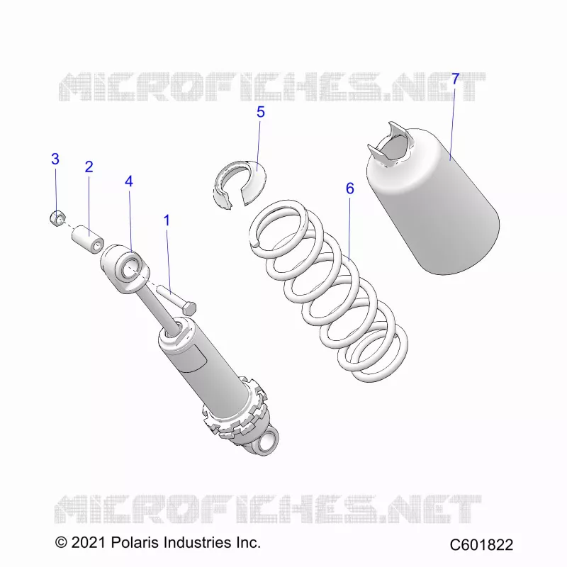 SUSPENSION, FRONT SHOCK TRACK (7045714)