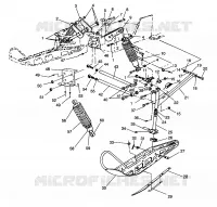 FRONT SUSPENSION AND SKI CLASSIC 0963865 (4935383538B001)