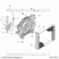 ENGINE, KÃŒHLSYSTEM, RADIATOR, FAN &amp; OVERFLOW BOTTLE