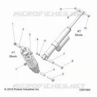 SUSPENSION, SHOCK MOUNTING, REAR SUSP.
