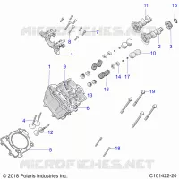 ZYLINDER HEAD, CAMS AND VALVES