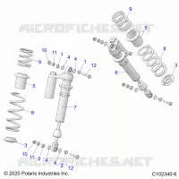 SUSPENSION, FRONT SHOCK