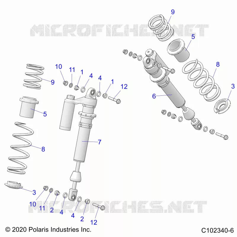 SUSPENSION, FRONT SHOCK