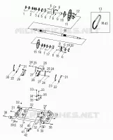 CHASSIS, SWING ARM AND REAR AXLE