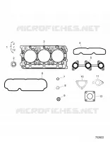 MOTOR, UPPER GASKET KIT 