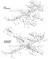Schienen-Montage (SUSPENSION) 500 0972764,  EUROPEAN 500 E972764, 500 SKS 0972 (4938393839C002)