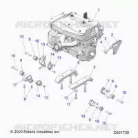 MOTOR, MOUNTING &amp; LONG BLOCK