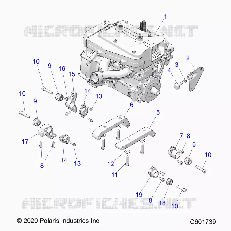 MOTOR, MOUNTING & LONG BLOCK