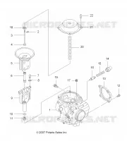 MOTOR, VERGASER, UPPER
