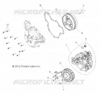 MOTOR, STATOR AND COVER
