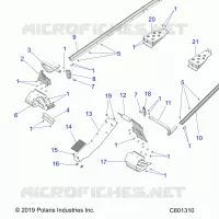 CHASSIS, CLUTCH GUARD, FOOTRESTS, TUNNEL GRIPS