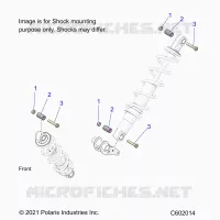 SUSPENSION, SHOCK MOUNTING, REAR SUSP.