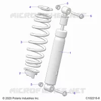 SUSPENSION, FRONT SHOCK