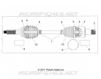 ANTRIEB, REAR HALF SHAFT (TO 4/25/16)