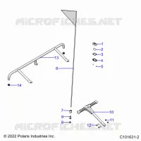 STOSSSTANGE, REAR, FLAG, BEACON, AND PASS HANDLE