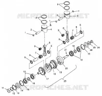 KURBELWELLE   KOLBEN SL 700 B964066 AND INTL. SL 700 I964066 (4935633563C004)