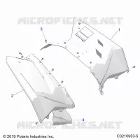 HINTER CAB AND HEAT SHIELDS
