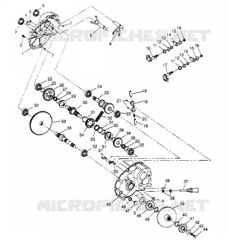 GETRIEBEGEHÄUSE ASSEMBLY 6x6 400L W948740 (4926802680D001)