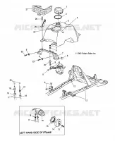 TREIBSTOFF TANK AND VERGASER MOUNTING
