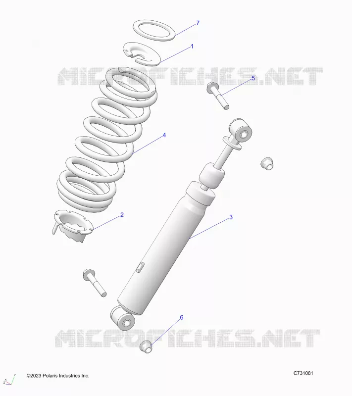 SUSPENSION, REAR SHOCK MOUNTING